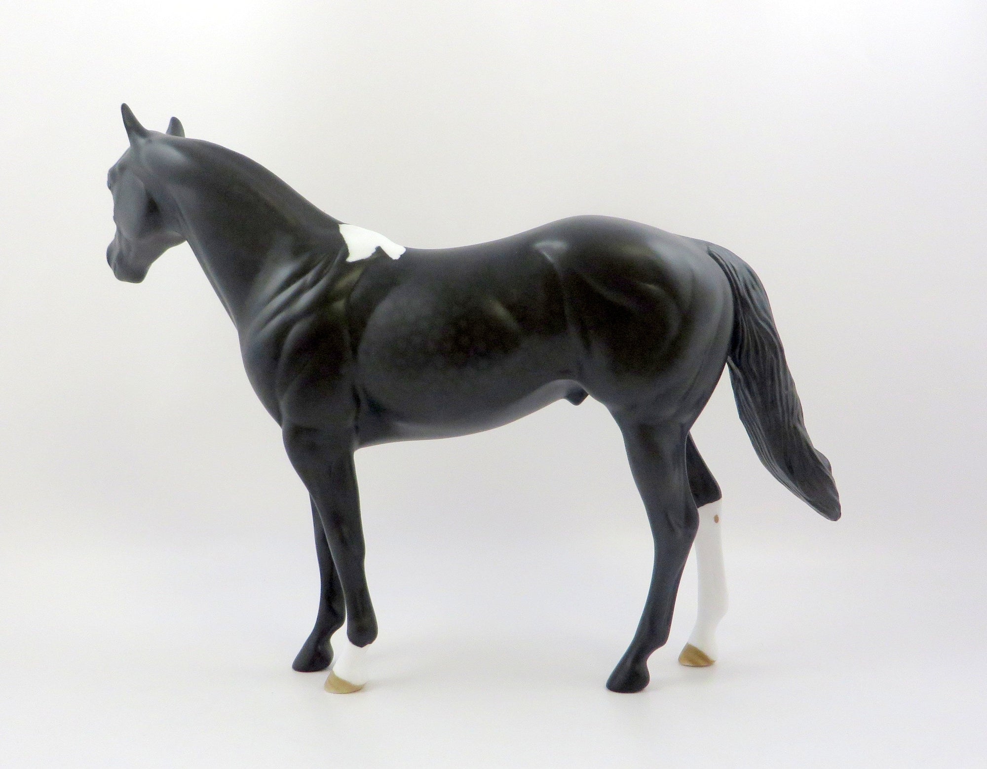 ZONA-OOAK BLACK AND WHITE PAINT ISH MODEL HORSE 6/21/19