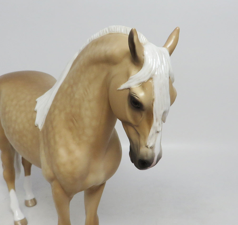SPELLBOUND- OOAK PALOMINO DAPPLE ANDALUSIAN MODEL BY SHERYL LEISURE 10/4/2018