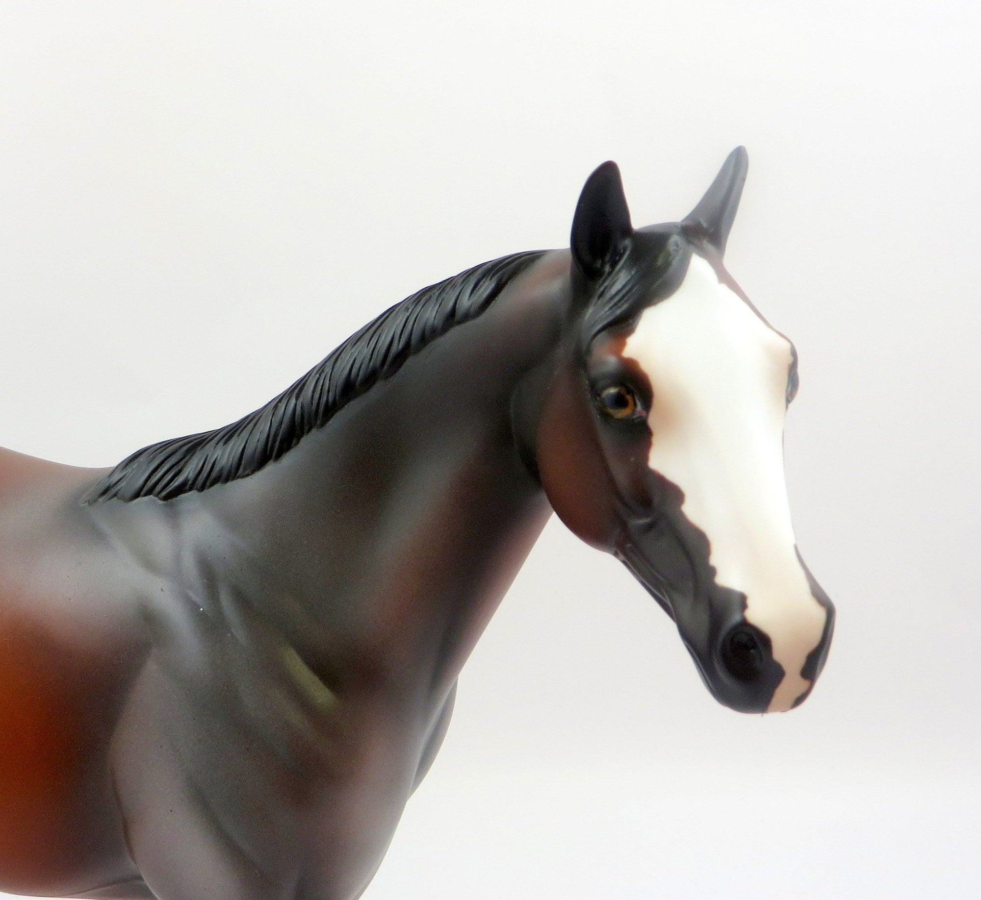 KALIBIS-OOAK BAY ROAN ISH MODEL HORSE BY AMANDA 6/21/19