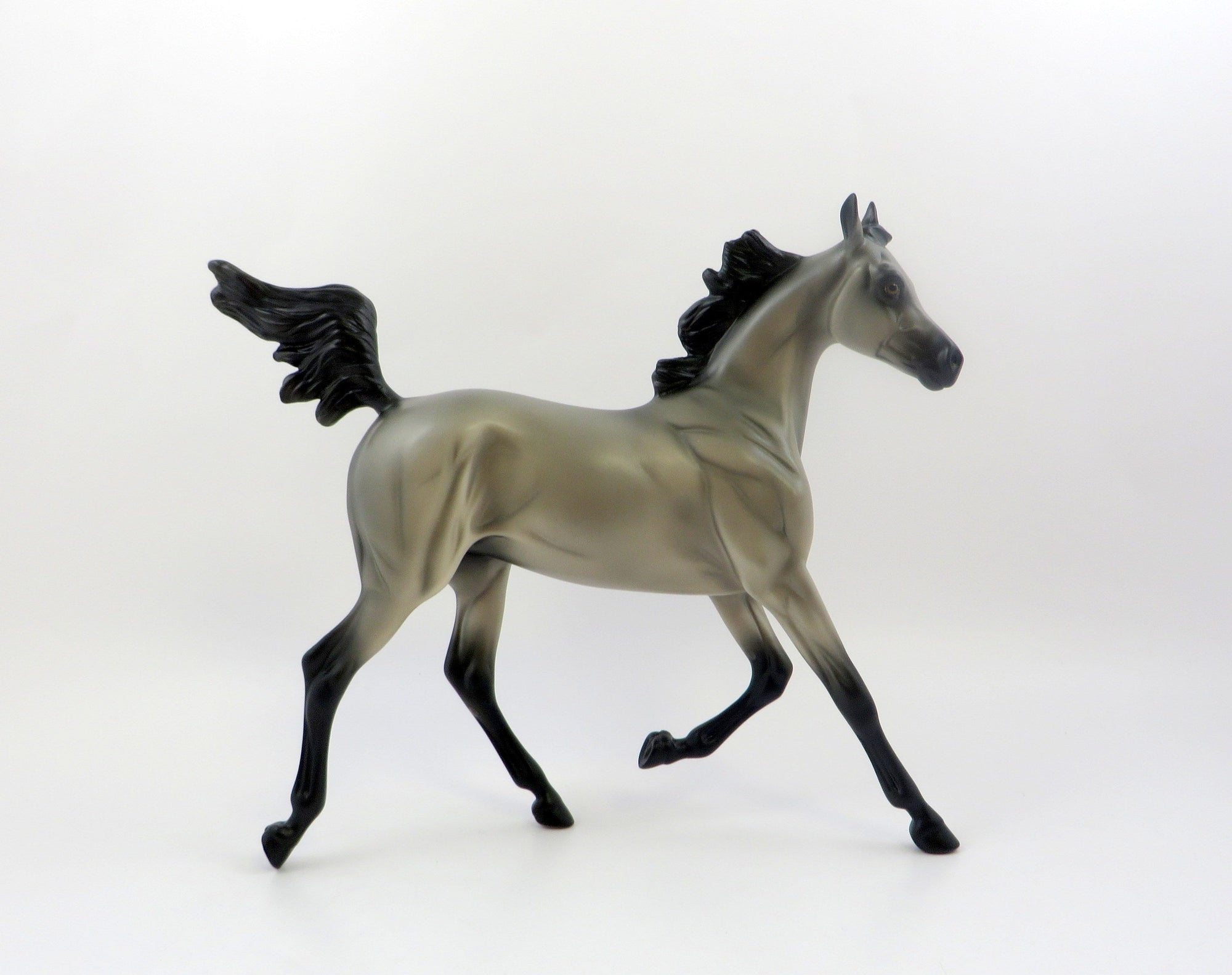 THUNDER JAM-OOAK GREY YEARLING MODEL HORSE 6/21/19