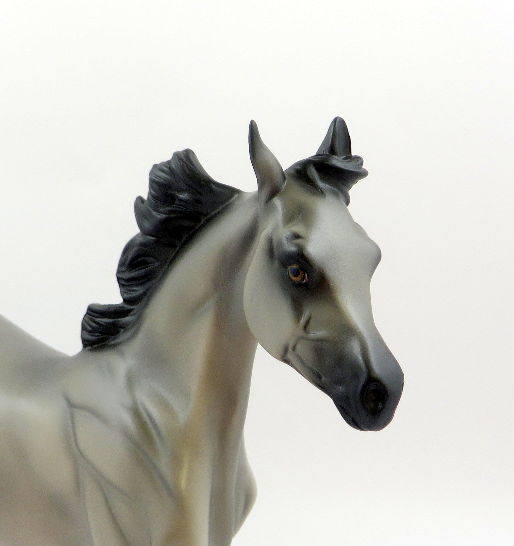 THUNDER JAM-OOAK GREY YEARLING MODEL HORSE 6/21/19