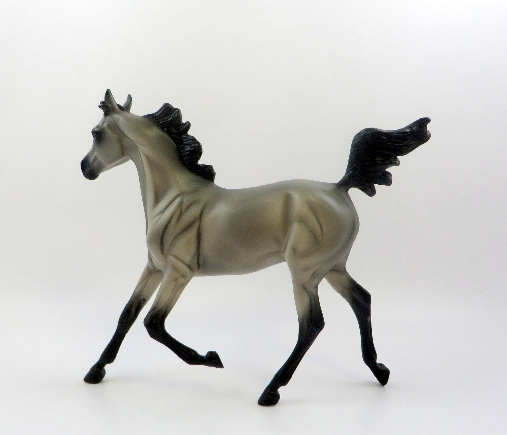 THUNDER JAM-OOAK GREY YEARLING MODEL HORSE 6/21/19