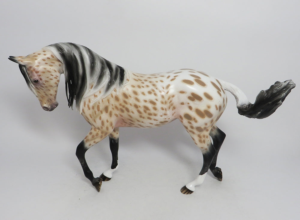 WATCH ME- OOAK PALOMINO APPALOOSA THROUGHBRED MODEL HORSE BY AUDREY DIXON 10/4/2018