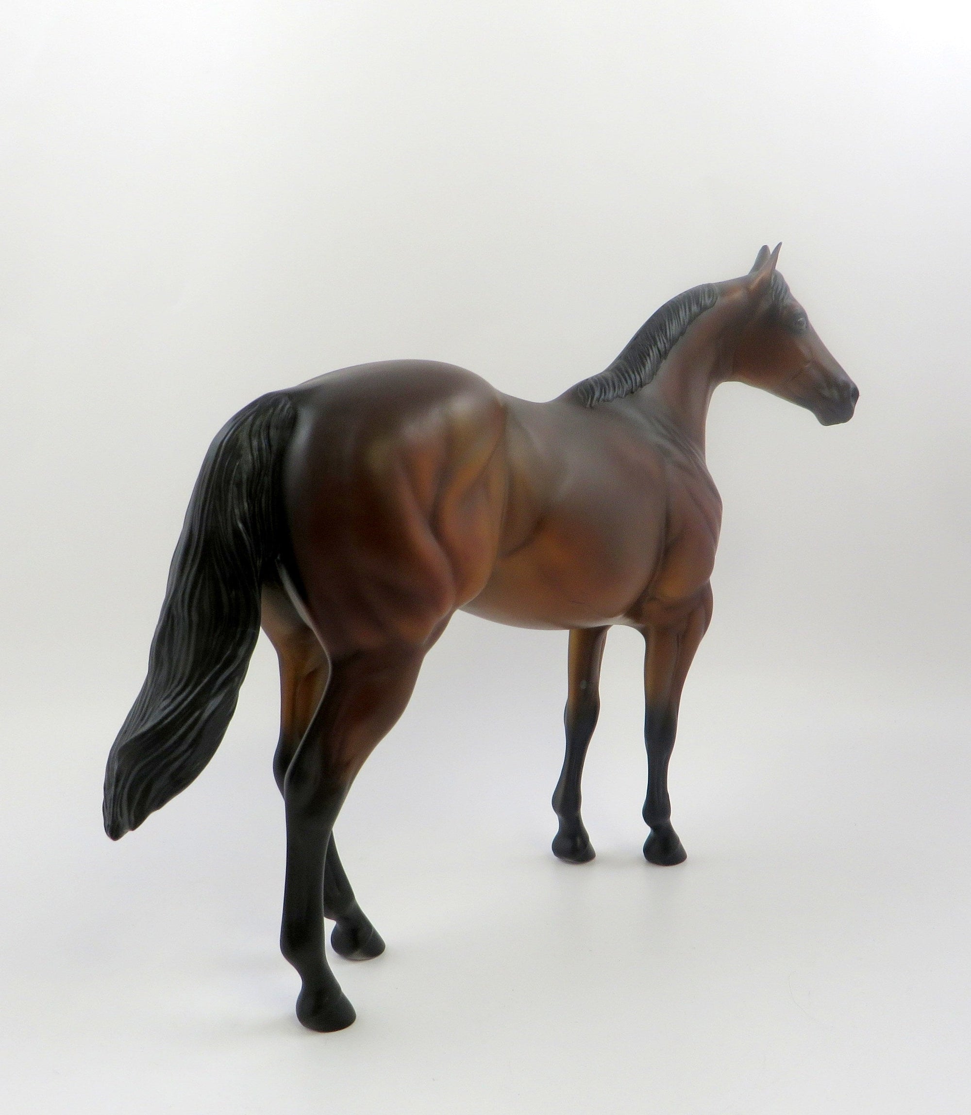 DOBBIN-OOAK BAY ISH MODEL HORSE 6/21/19