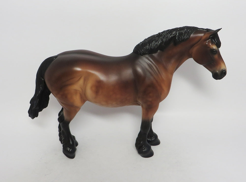 QUE SERA- OOAK BAY DAPPLE HEAVY DRAFT MARE BY AUDREY DIXON 10/4/18