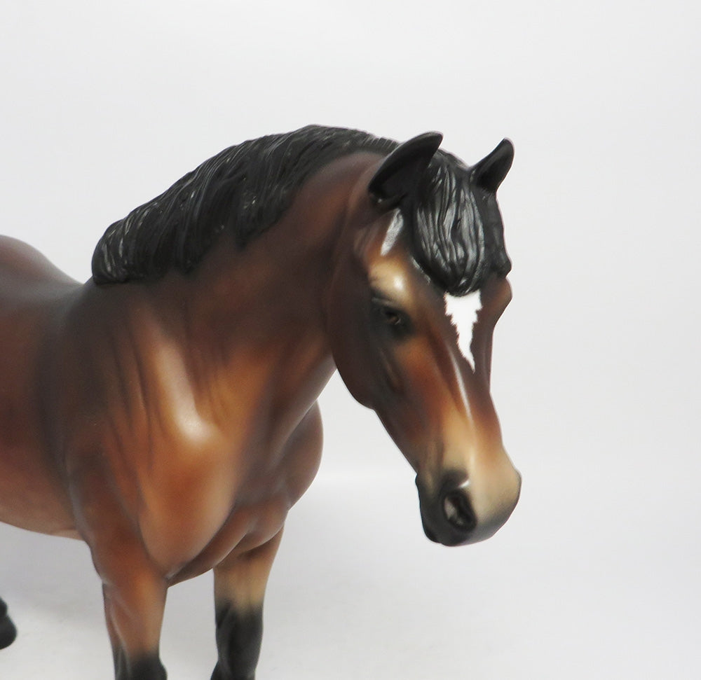 QUE SERA- OOAK BAY DAPPLE HEAVY DRAFT MARE BY AUDREY DIXON 10/4/18