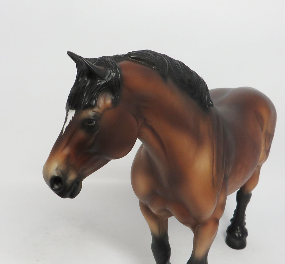 QUE SERA- OOAK BAY DAPPLE HEAVY DRAFT MARE BY AUDREY DIXON 10/4/18