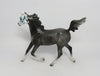 OZUL- OOAK GREY SUGAR SKULL WITH JEWELS YEARLING MODEL HORSE MM 2018