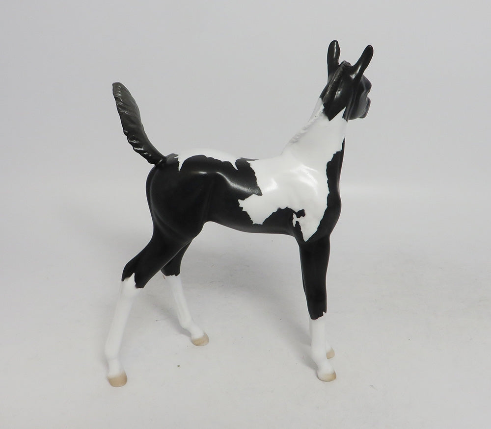 ADIVA- OOAK BLACK PINTO DAPPLE ARABIAN FOAL BY AMANDA HOSTSTLER 10/18/18
