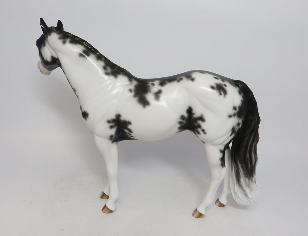 PHANTOM-OOAK BLACK SABINO ISH MODEL HORSE BY SHERYL LEISURE 10/4/2018