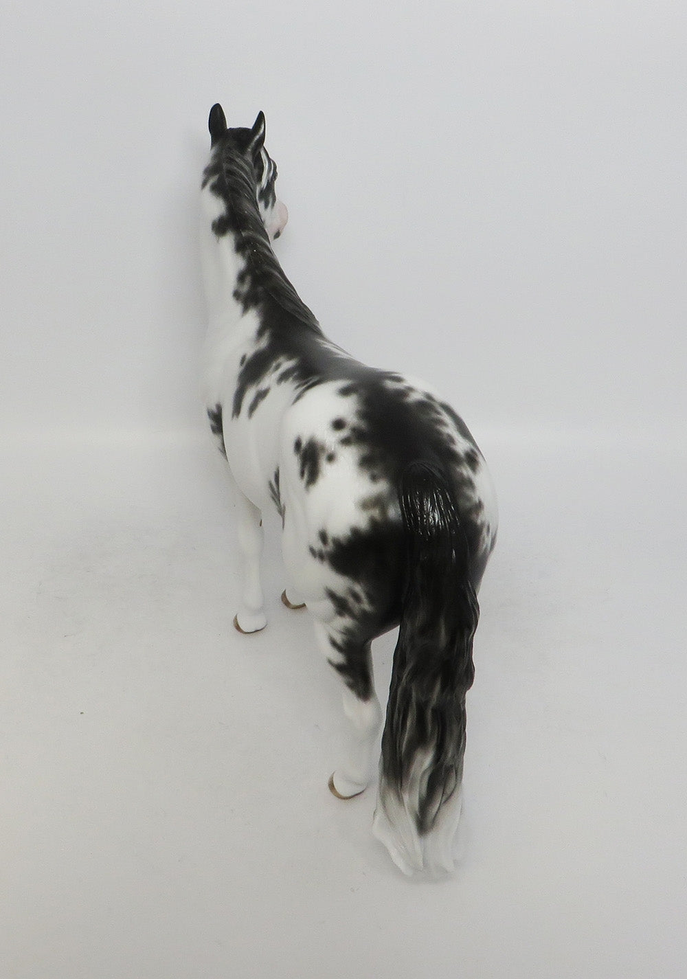 PHANTOM-OOAK BLACK SABINO ISH MODEL HORSE BY SHERYL LEISURE 10/4/2018