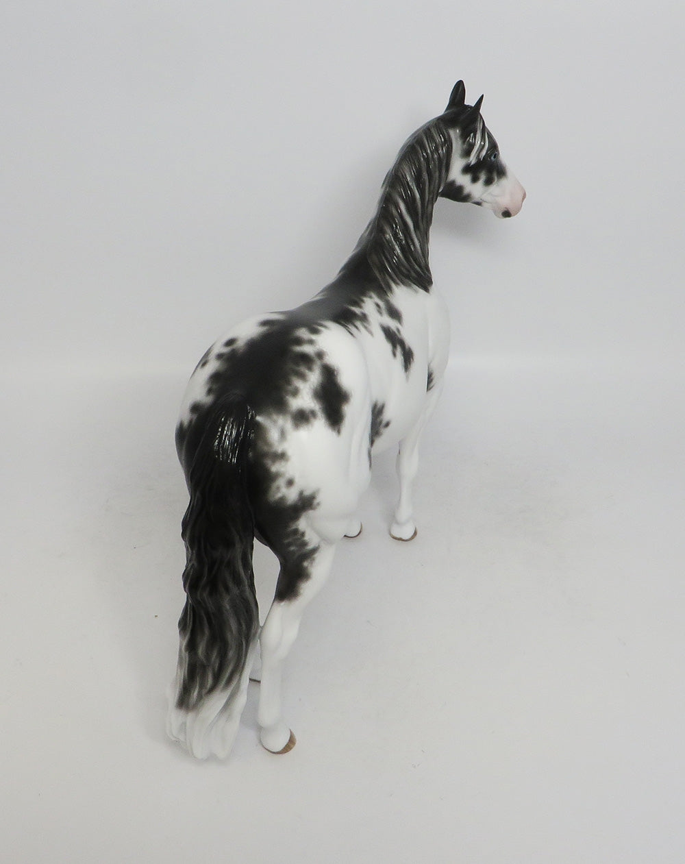 PHANTOM-OOAK BLACK SABINO ISH MODEL HORSE BY SHERYL LEISURE 10/4/2018