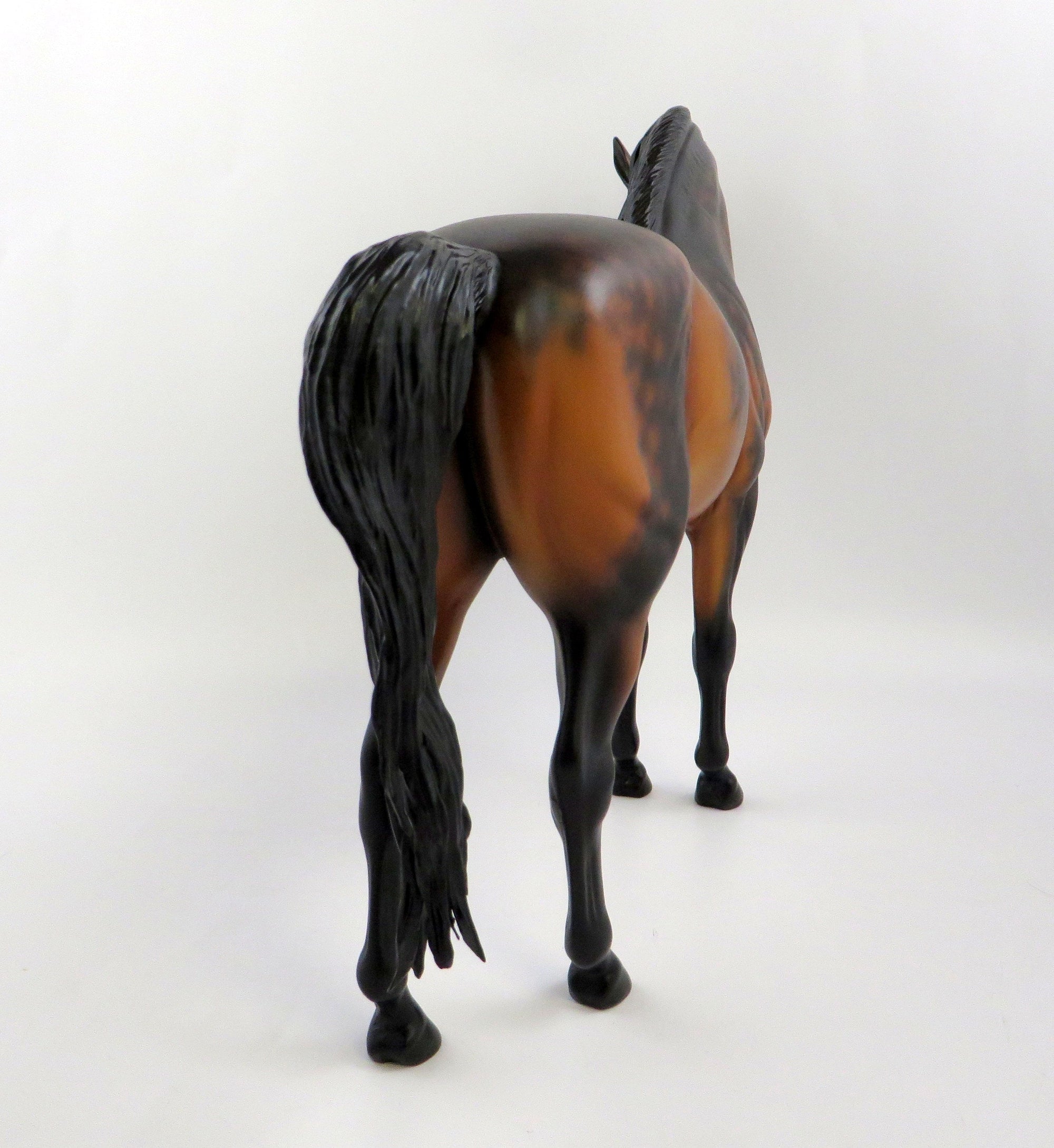 BENZ-OOAK DAPPLE BAY ANDALUSIAN MODEL HORSE BY SHYER LEISURE EQ 19