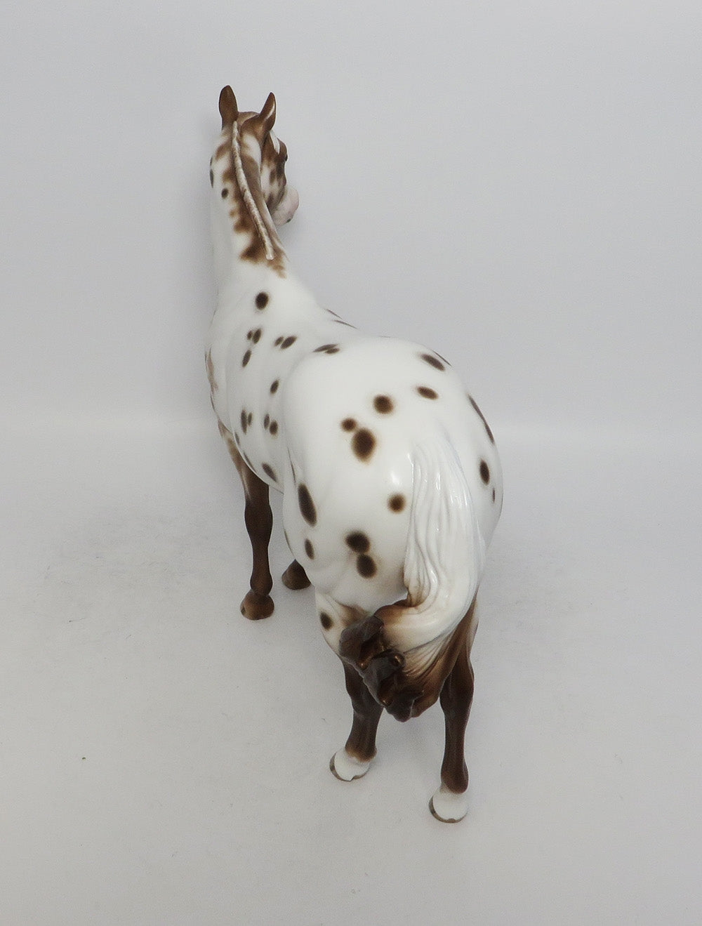 CHARLATAN- OOAK CHESNUT APPALOOSA ISH MODEL HORSE BY SHERYL LEISURE 10/4/2018