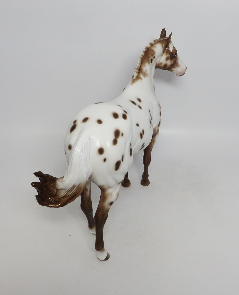 CHARLATAN- OOAK CHESNUT APPALOOSA ISH MODEL HORSE BY SHERYL LEISURE 10/4/2018