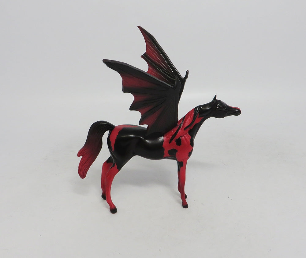 AEROSMITH-OOAK BLACK AND RED PAINT ARABIAN BAT CHIP MM 2018