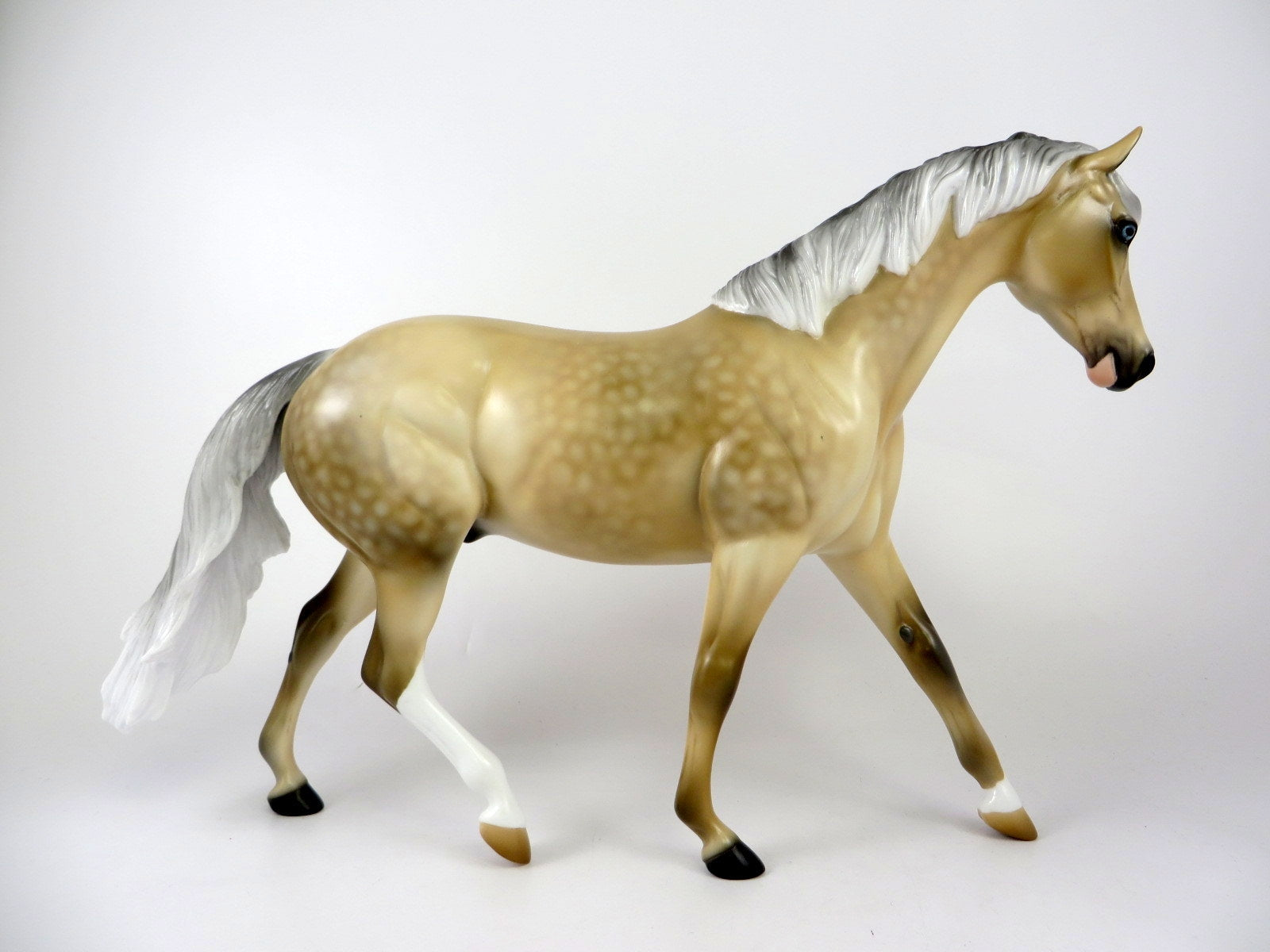 LITTLE BIT-OOAK DAPPLE PALIMINO PONY MODEL HORSE BY AUDREY DIXON 11/8/19