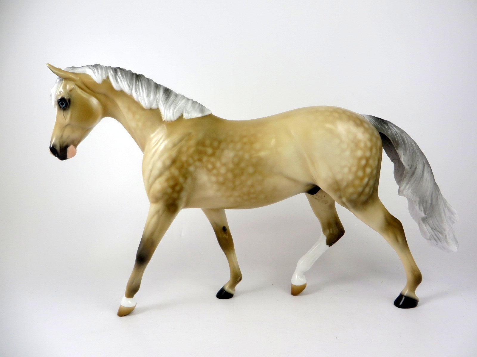 LITTLE BIT-OOAK DAPPLE PALIMINO PONY MODEL HORSE BY AUDREY DIXON 11/8/19