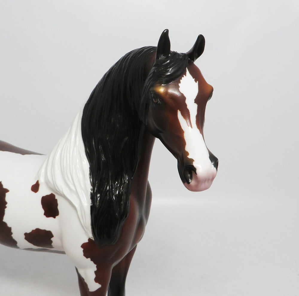 SHERIDAN-OOAK DAPPLE BAY PINTABIAN MODEL HORSE 10/12/18
