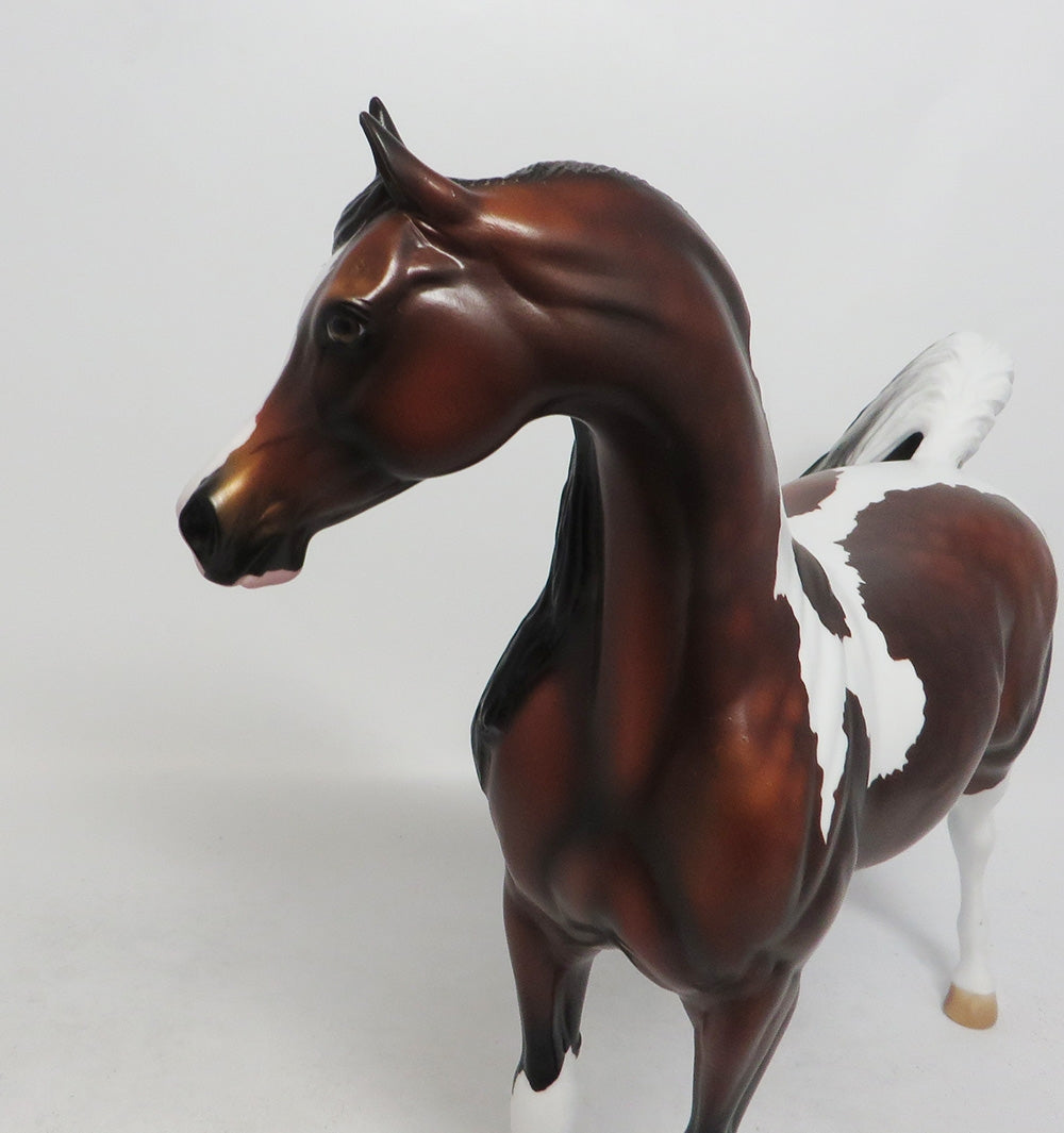 SHERIDAN-OOAK DAPPLE BAY PINTABIAN MODEL HORSE 10/12/18