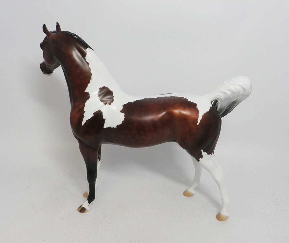 SHERIDAN-OOAK DAPPLE BAY PINTABIAN MODEL HORSE 10/12/18