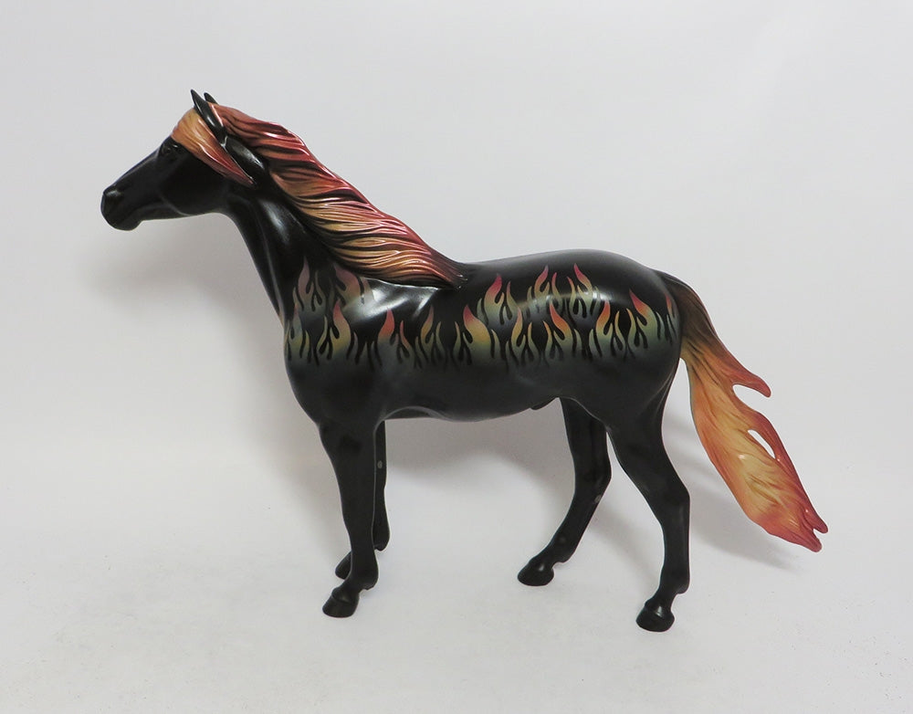 AALISH- OOAK FLAME DECORATOR SPANISH MUSTANG MODEL HORSE 10/11/18