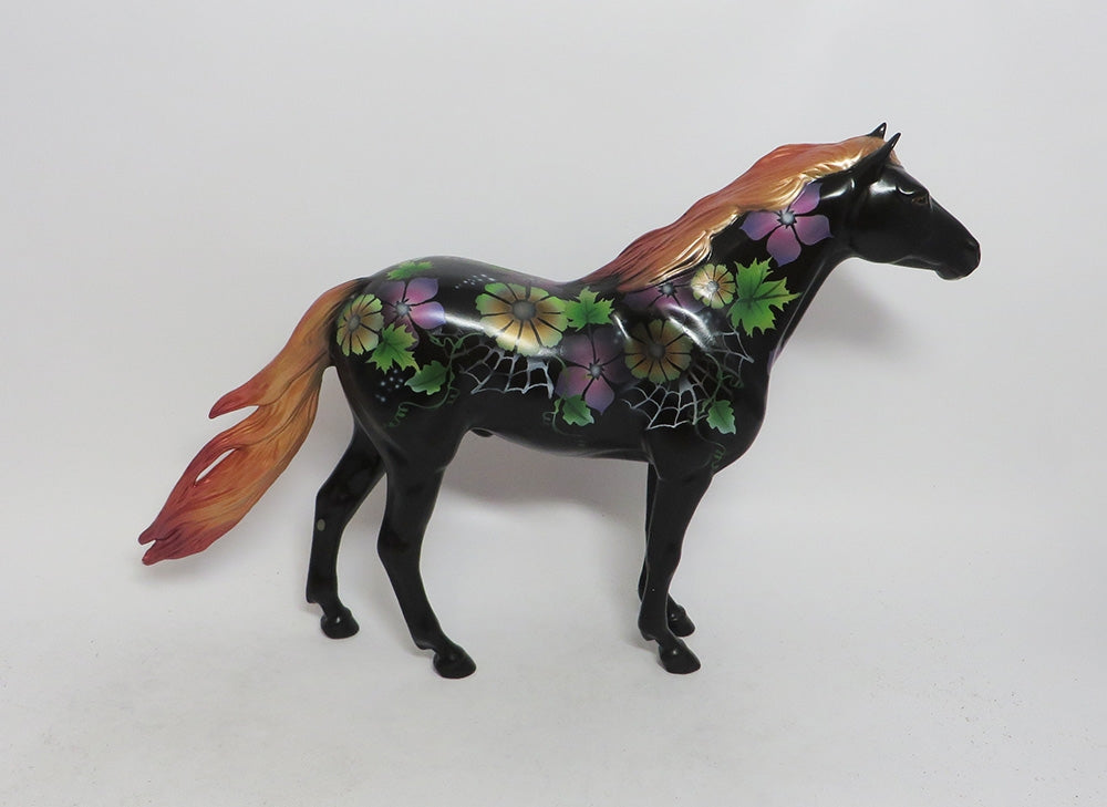VEINS OF FLAME- OOAK DECORATOR SPANISH MUSTANG MODEL HORSE 10/11/18
