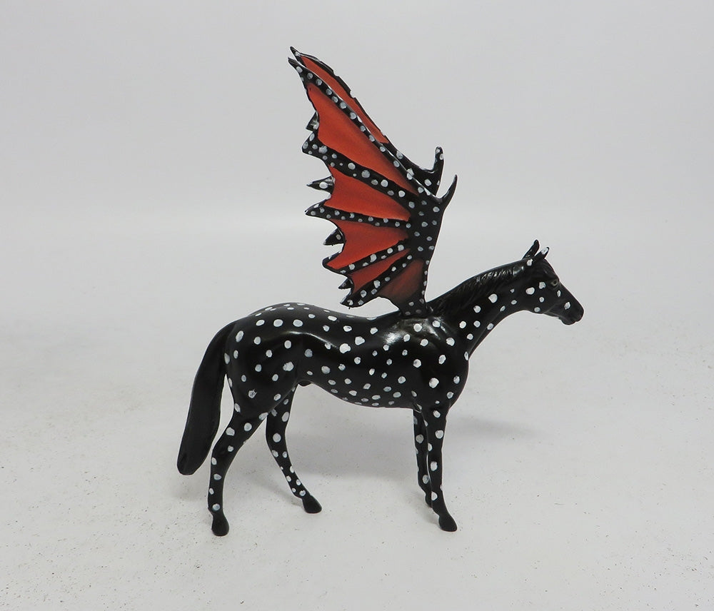 POLKA-OOAK SPOTTED THOROUGHBRED BAT CHIP MM 2018