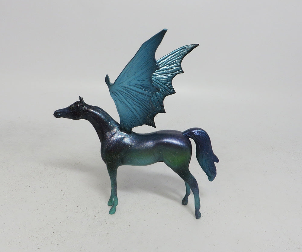 ULTRA MARINE-OOAK BLUE BAT WING ARAB CHIP MM 2018