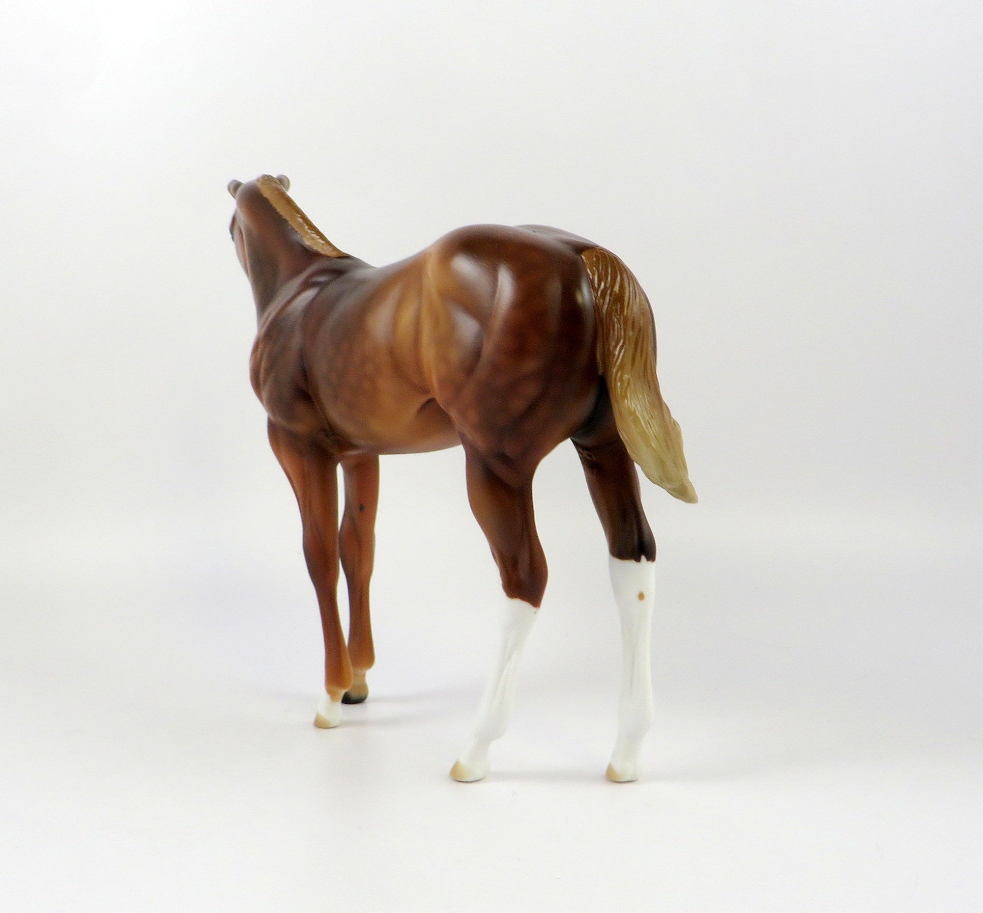 HILL DO IT-OOAK CHESTNUT WEANLING MODEL HORSE BY AUDREY DIXON 6-27-19