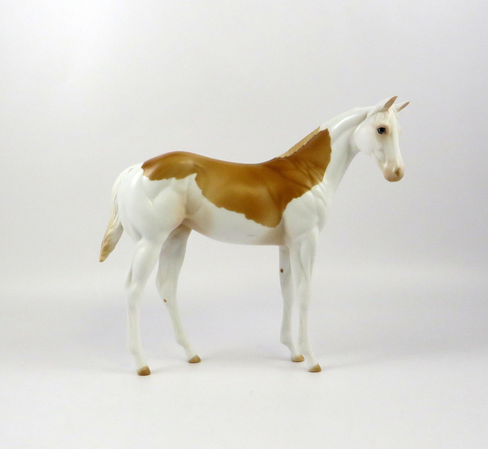 CUTE TEE-OOAK PALOMINO SPLASH WEANLING MODEL HORSE 6/27