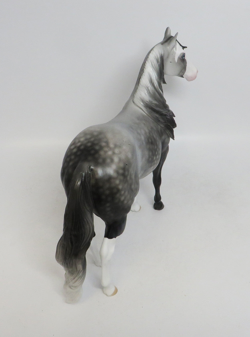 CODY-LE-4 DAPPLE FLEA BIT GREY ISH MODEL HORSE 10/12/18