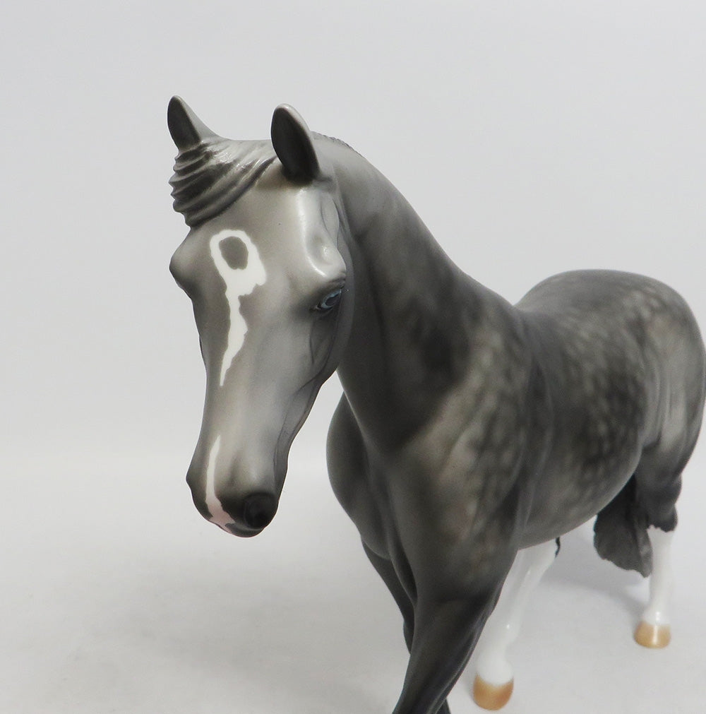 THAYNE-OOAK DAPPLE GREY PONY MODEL HORSE 10/12/18