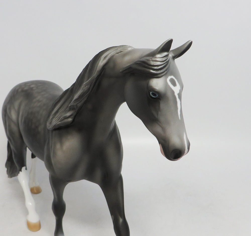 THAYNE-OOAK DAPPLE GREY PONY MODEL HORSE 10/12/18