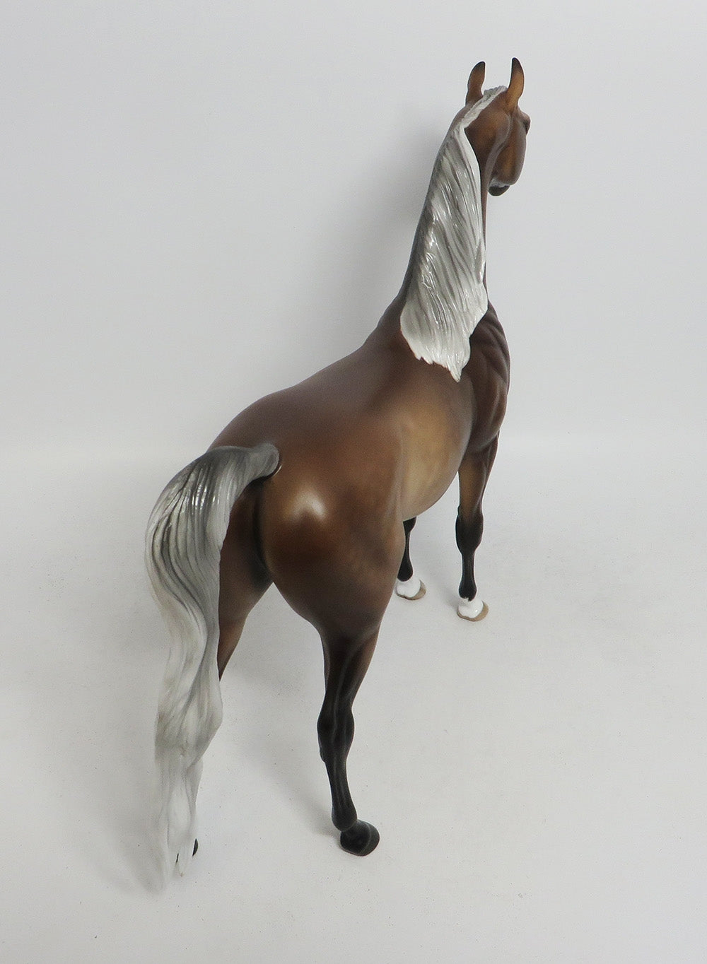 PUMPKIN MUFFIN-OOAK SILVER DAPPLE BAY ARABIAN MODEL HORSE BY SHERYL LEISURE 10/12/18