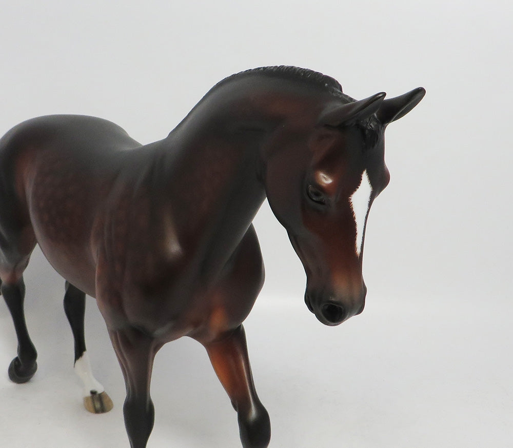 HOT CIDER-OOAK STAR DAPPLE THOROUGHBRED MODEL HORSE 10/12/18