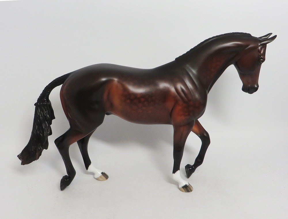 HOT CIDER-OOAK STAR DAPPLE THOROUGHBRED MODEL HORSE 10/12/18