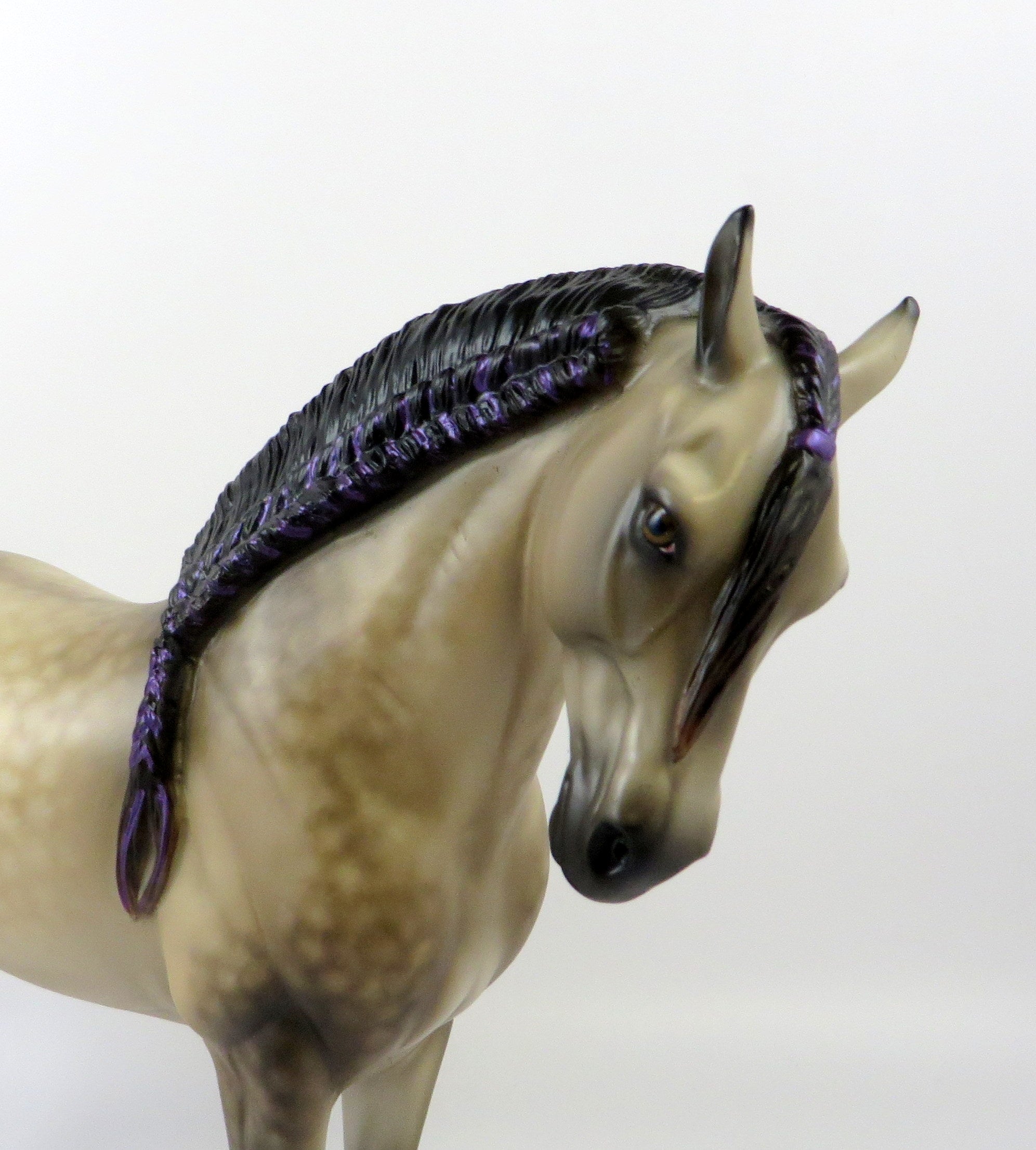 DOL GOLDUR-OOAK STAR DAPPLE BUCKSKIN ANDALUSIAN BY SHERYL LEISURE EQ 2019