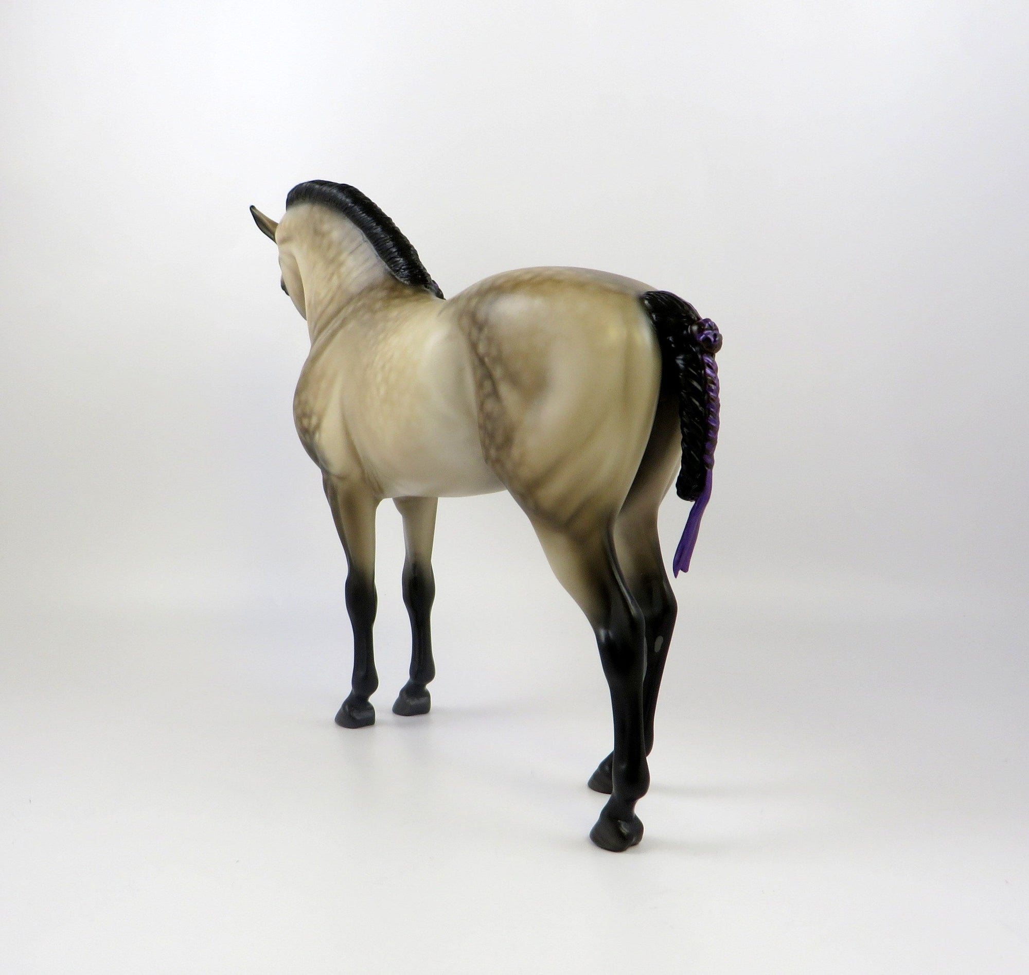 DOL GOLDUR-OOAK STAR DAPPLE BUCKSKIN ANDALUSIAN BY SHERYL LEISURE EQ 2019