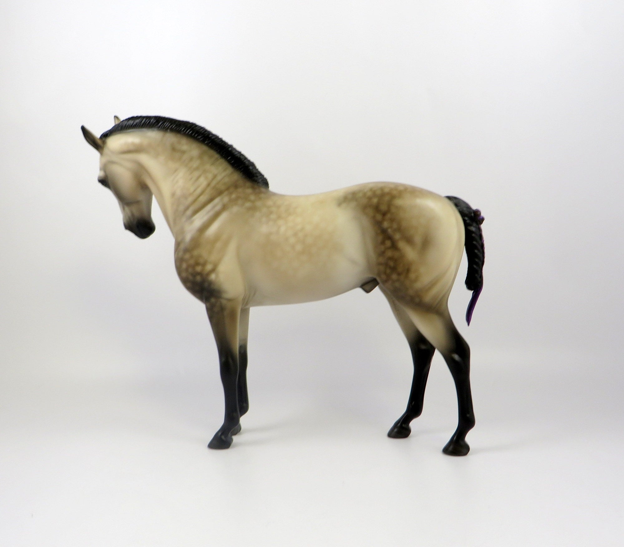 DOL GOLDUR-OOAK STAR DAPPLE BUCKSKIN ANDALUSIAN BY SHERYL LEISURE EQ 2019