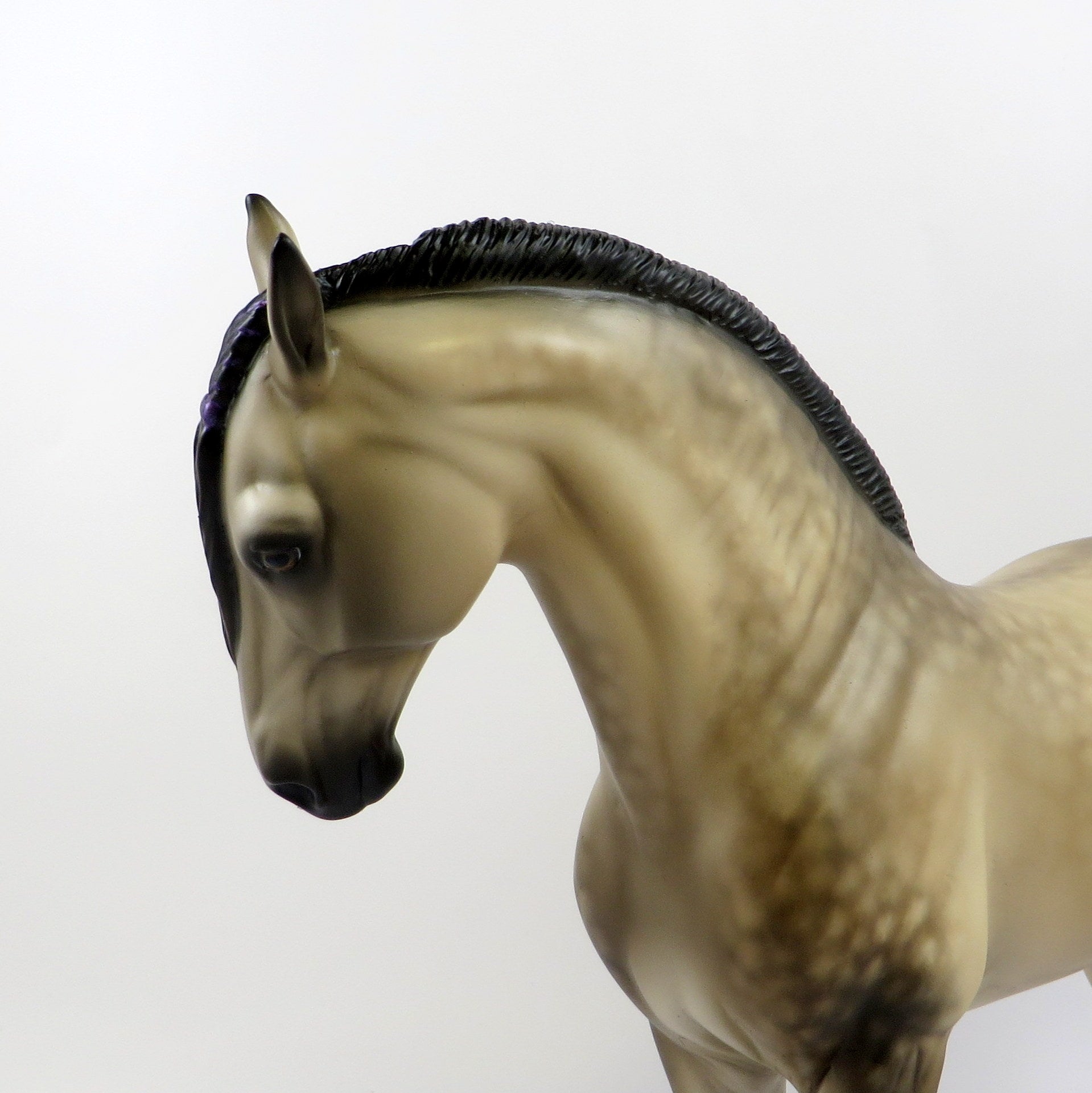 DOL GOLDUR-OOAK STAR DAPPLE BUCKSKIN ANDALUSIAN BY SHERYL LEISURE EQ 2019