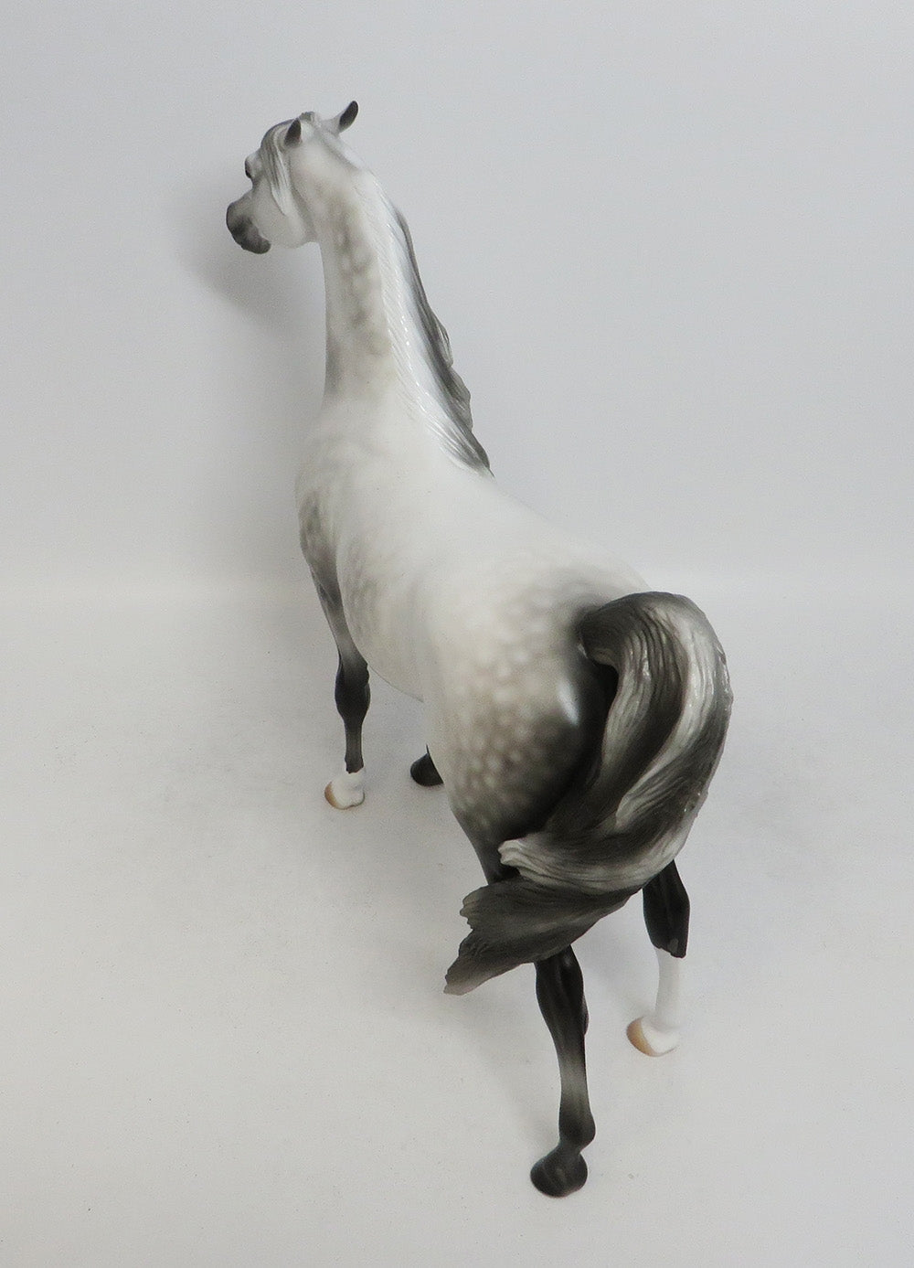 HULETT-OOAK DAPPLE GREY ARABIAN MODEL HORSE 10/12/18