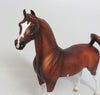 MORAN-OOAK DAPPLE CHESTNUT PINTO ARABIAN MODEL HORSE 10/12/18