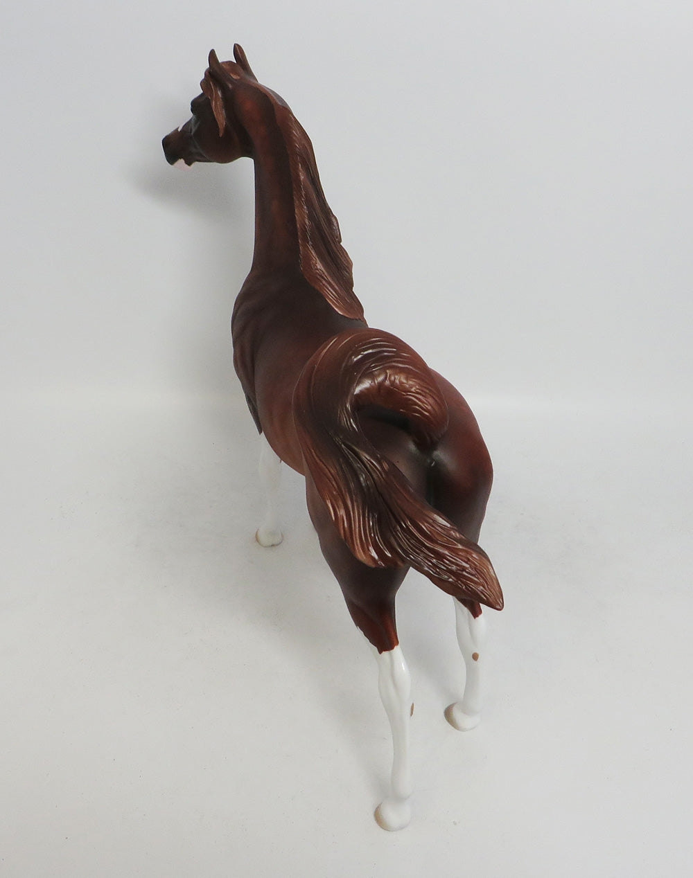 MORAN-OOAK DAPPLE CHESTNUT PINTO ARABIAN MODEL HORSE 10/12/18