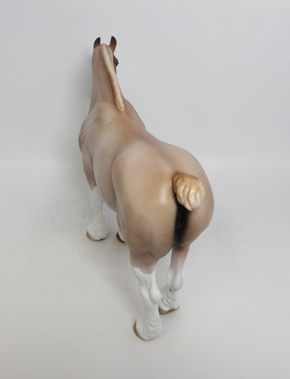 LOVELL-OOAK RED ROAN PINTO HEAVY DRAFT MODEL HORSE 10/12/18