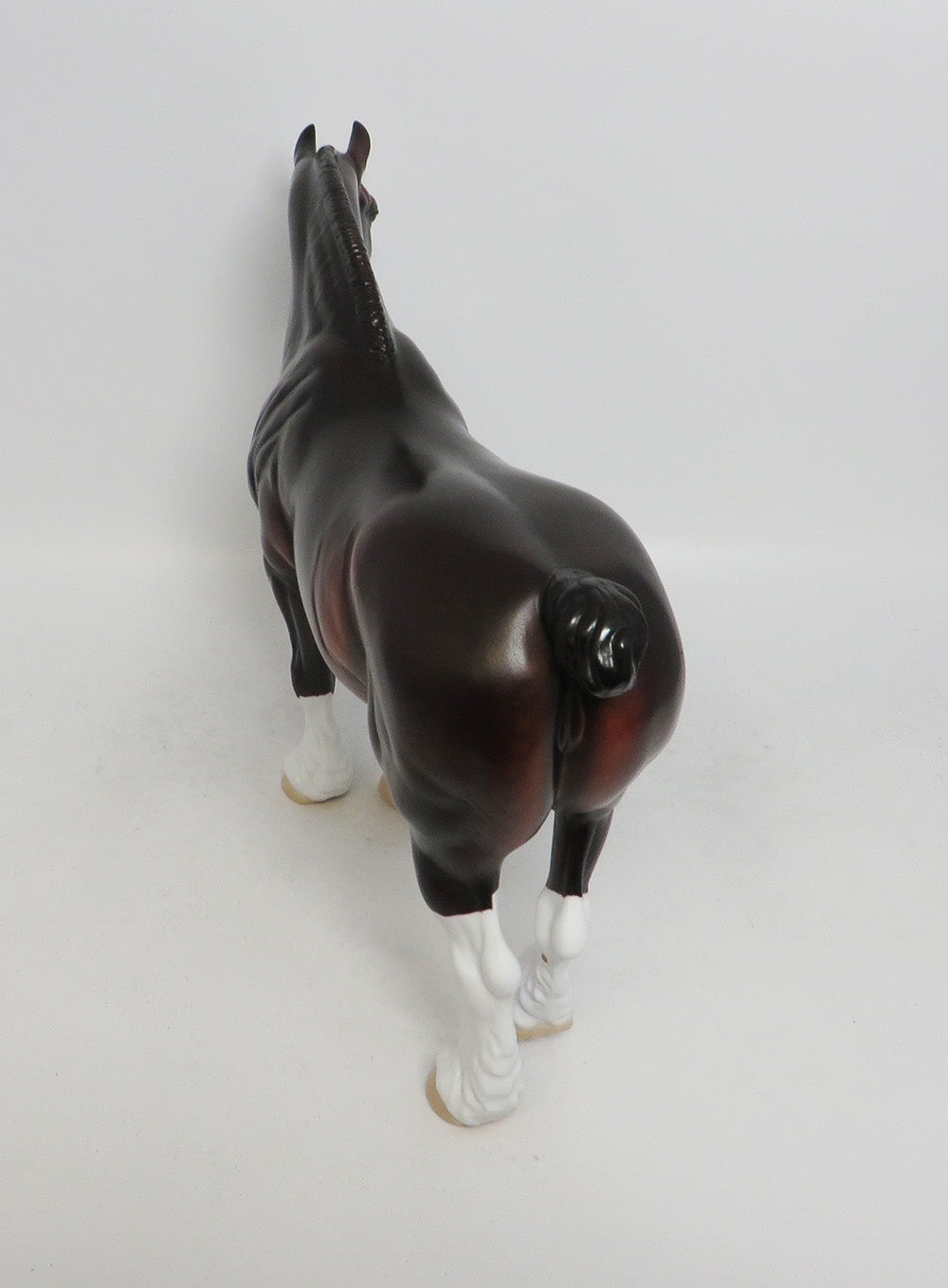 WASHAKIE-OOAK DAPPLE BAY HEAVY DRAFT MARE MODEL HORSE BY DAWN QUICK 10/12/18