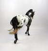DEACON -OOAK ROSE GREY APPALOOSA CM THOROUGHBRED MODEL HORSE BY MISSY FOX 6/27/19
