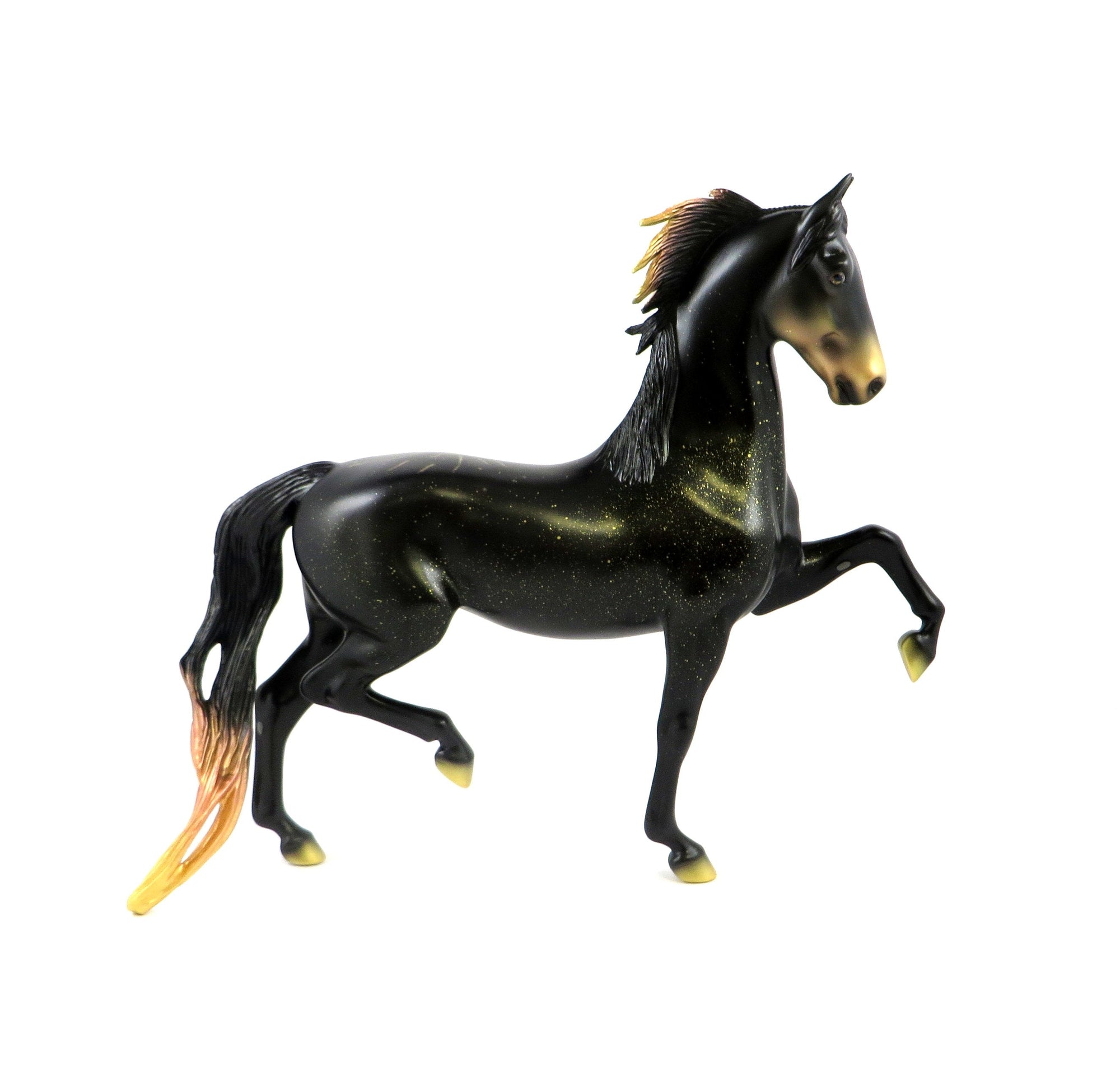 GRAND FINALE - OOAK FIREWORK DECORATOR SADDLEBRED MODEL HORSE BY MISSY FOX 6/27/19