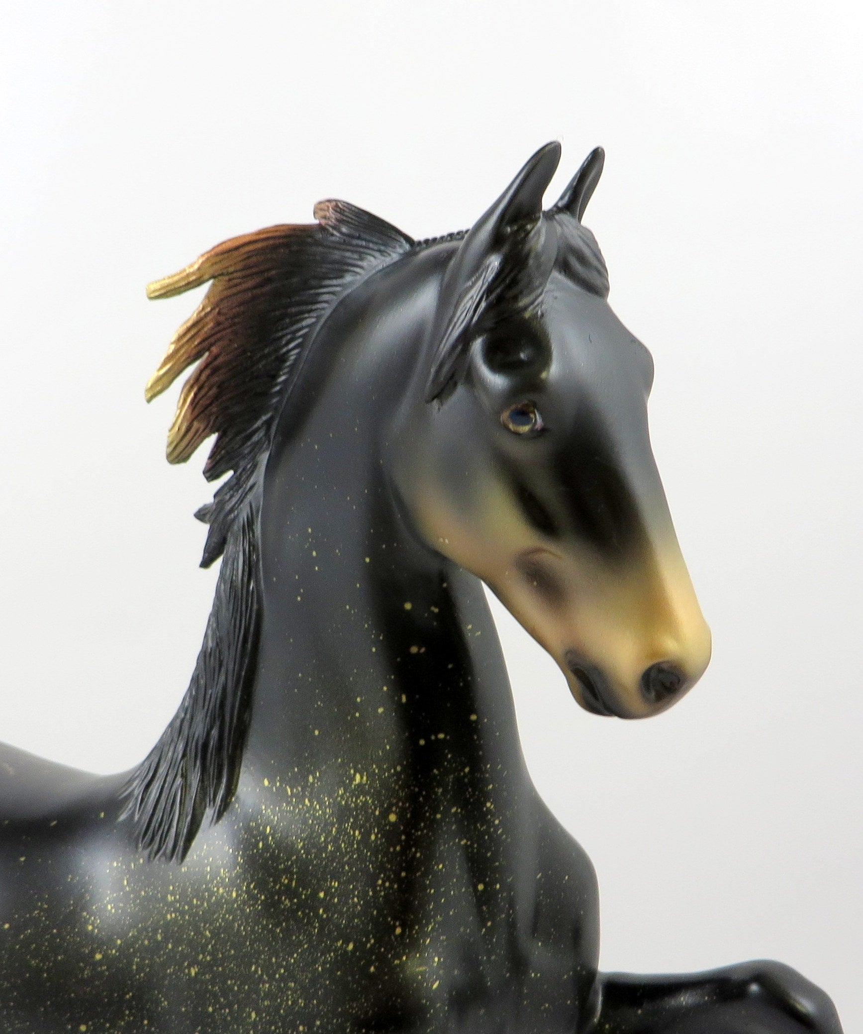 GRAND FINALE - OOAK FIREWORK DECORATOR SADDLEBRED MODEL HORSE BY MISSY FOX 6/27/19