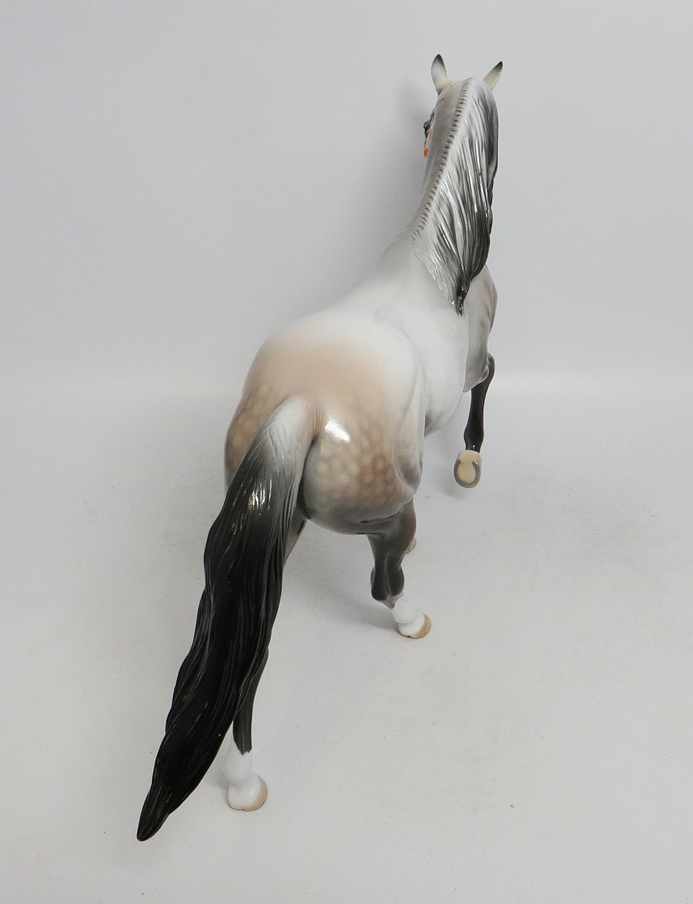 VALERIAN- OOAK ROSE GREY DAPPLE SUGAR SKULL W/ JEWELS TENNESEE WALKER BY DAWN QUICK MM 2018